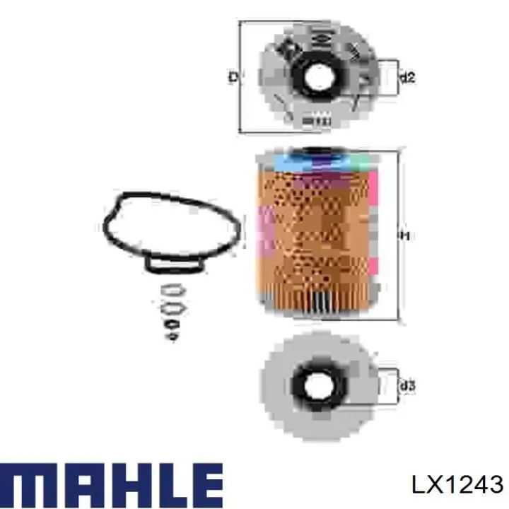 Воздушный фильтр LX1243 Mahle Original