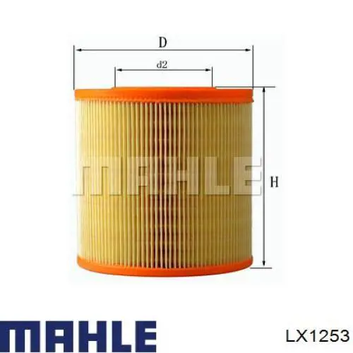 LX1253 Mahle Original воздушный фильтр