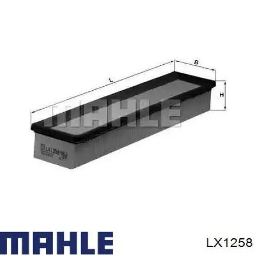LX1258 Mahle Original воздушный фильтр