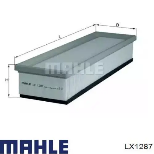 LX1287 Mahle Original воздушный фильтр