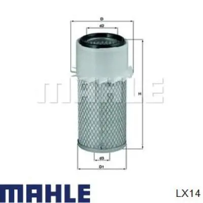 Воздушный фильтр LX14 Mahle Original