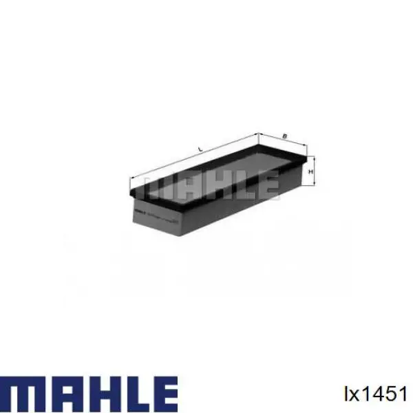 Фильтр воздушный MAHLE LX1451