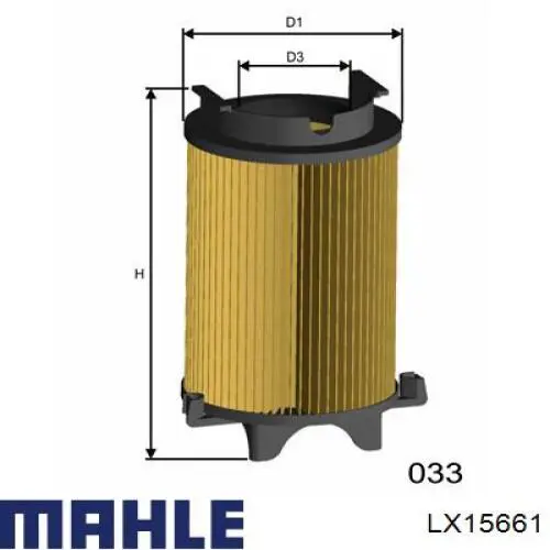 LX15661 Mahle Original воздушный фильтр