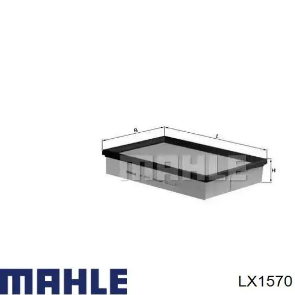 Воздушный фильтр LX1570 Mahle Original