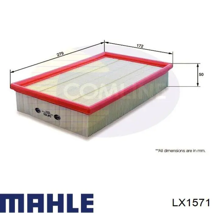 Купить LX1571 Mahle Original Автомобильный фильтр воздуха