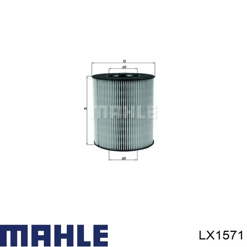 Воздушный фильтр LX1571 Mahle Original