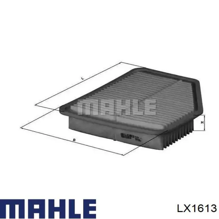 Воздушный фильтр LX1613 Mahle Original