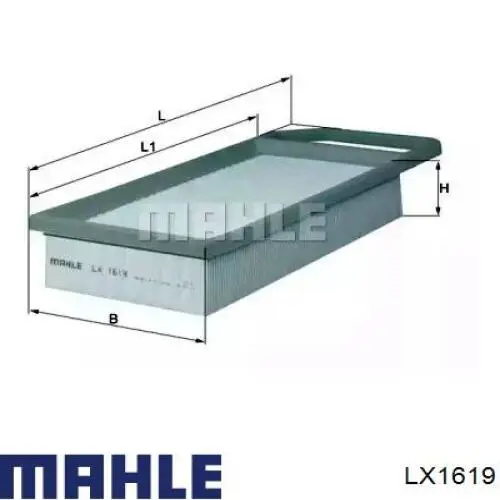 LX1619 Mahle Original воздушный фильтр