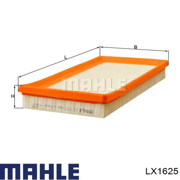 LX1625 Mahle Original воздушный фильтр