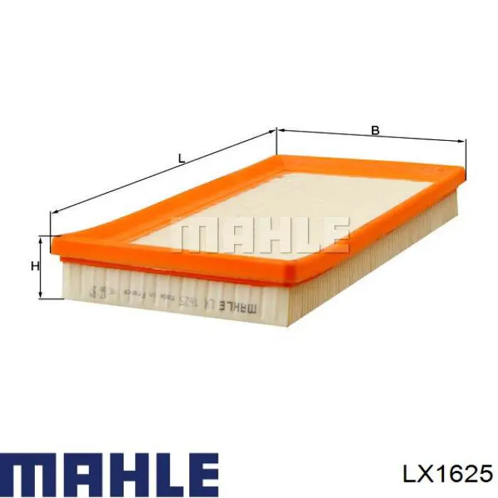 LX1625 Mahle Original Воздушный фильтр двигателя