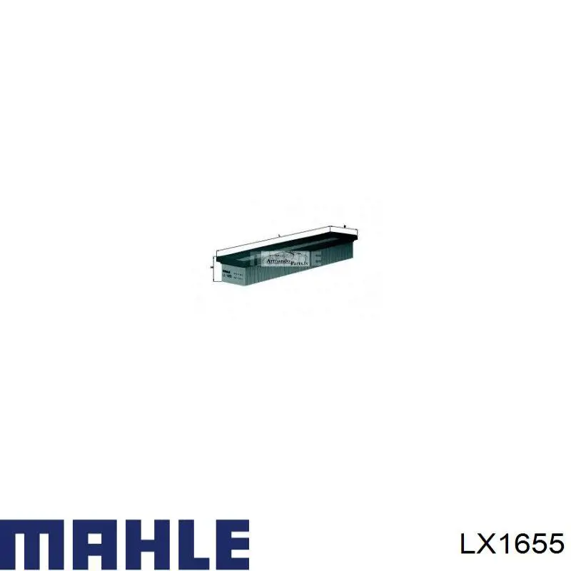 Купить LX1655 Mahle Original Автомобильный фильтр воздуха