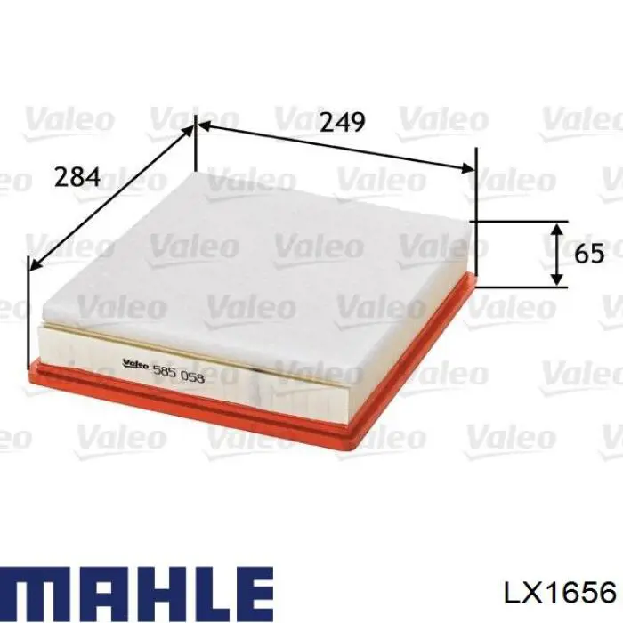 Фильтр воздушный Mahle Original LX1656