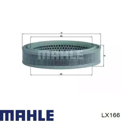 Воздушный фильтр LX166 Mahle Original