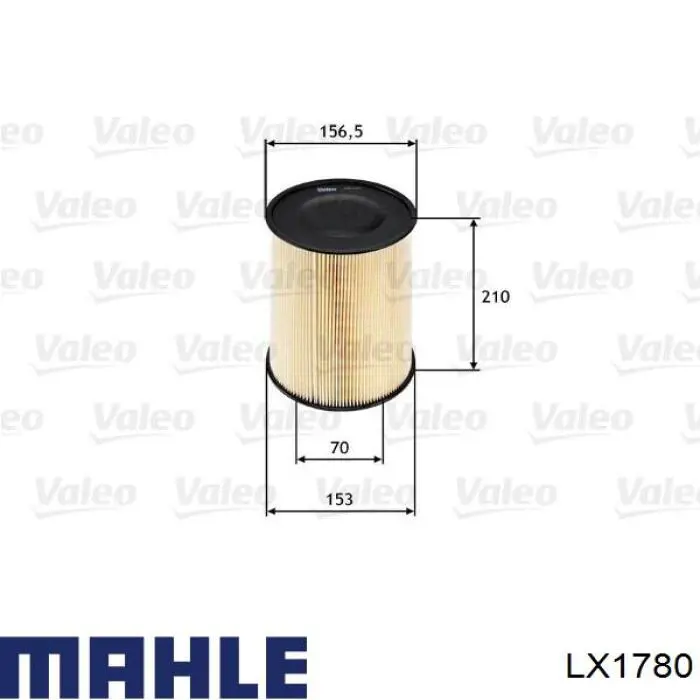 Filtro de aire LX1780 Mahle Original
