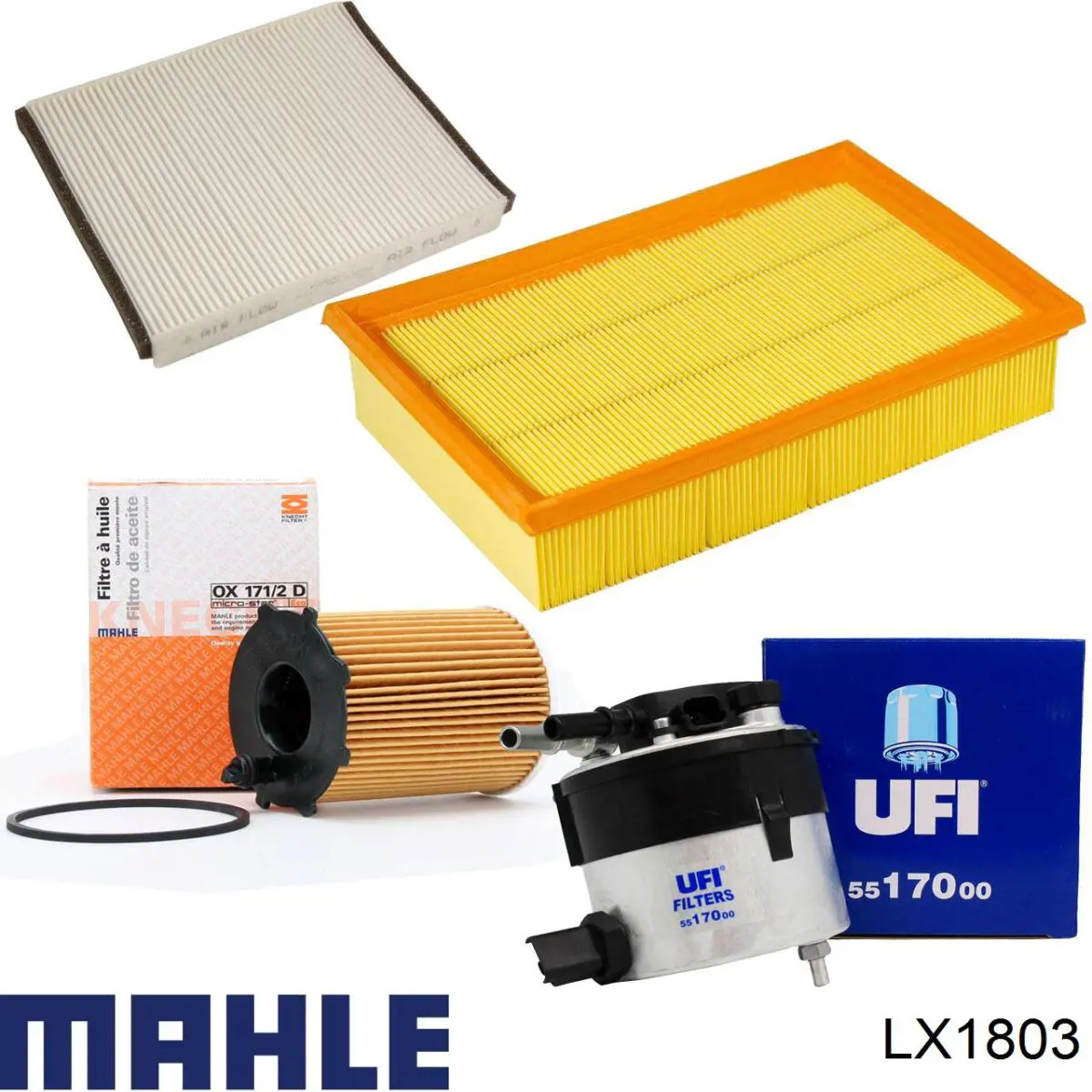 Воздушный фильтр LX1803 Mahle Original