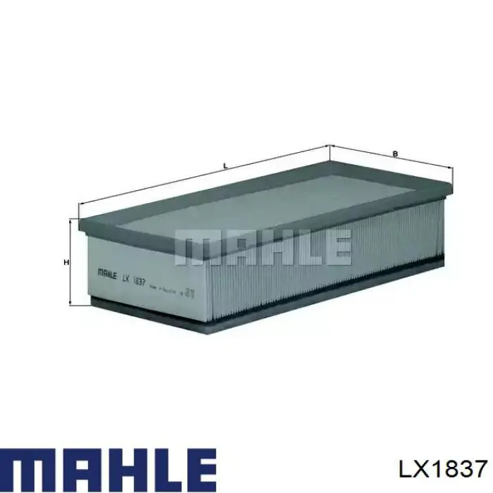 LX1837 Mahle Original воздушный фильтр
