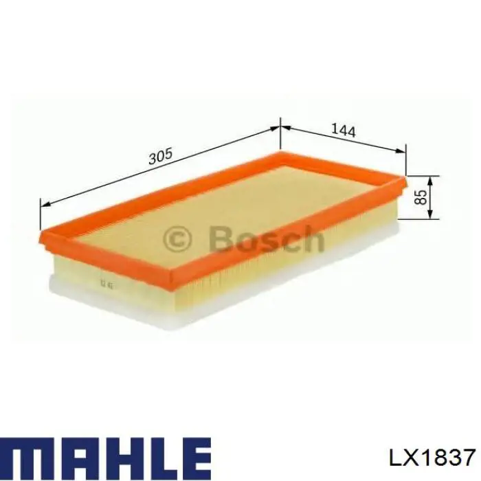 Воздушный фильтр LX1837 Mahle Original