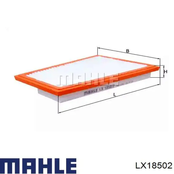 LX18502 Mahle Original воздушный фильтр