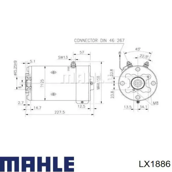 LX1886 Mahle Original воздушный фильтр