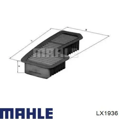 Воздушный фильтр LX1936 Mahle Original