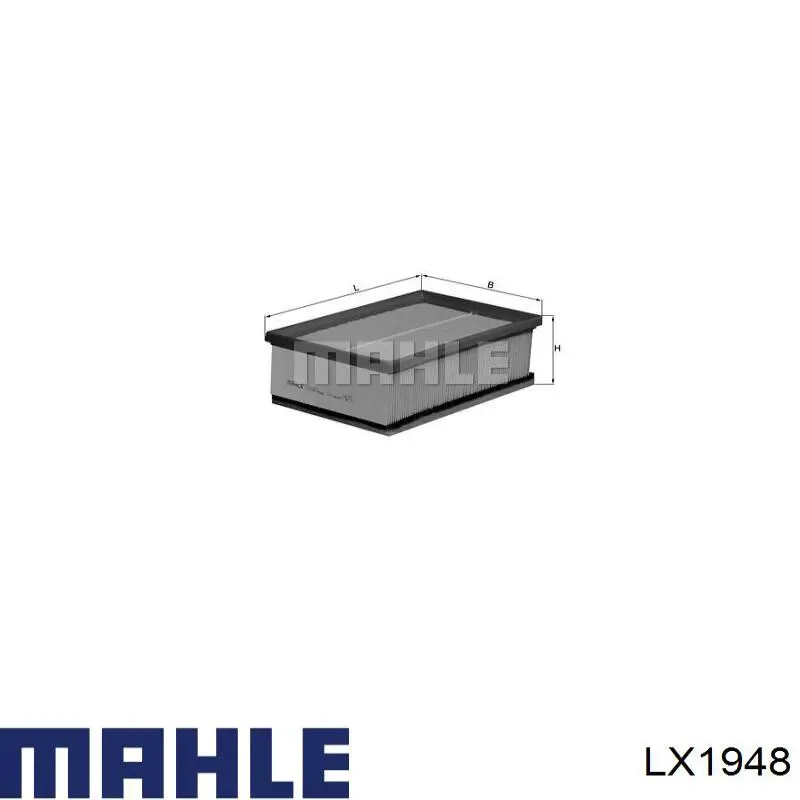 Воздушный фильтр LX1948 Mahle Original