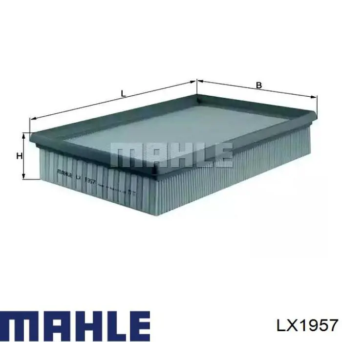 LX1957 Mahle Original воздушный фильтр
