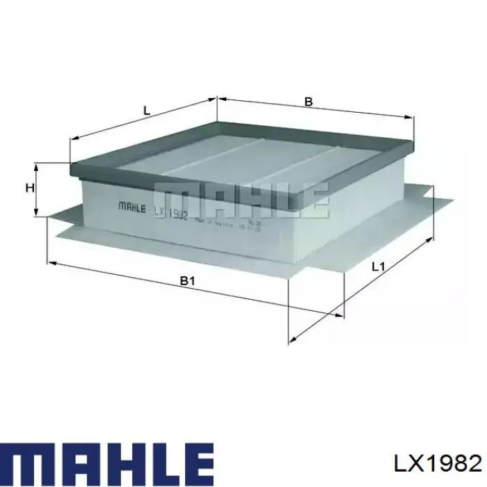 LX 1982 Mahle Original воздушный фильтр