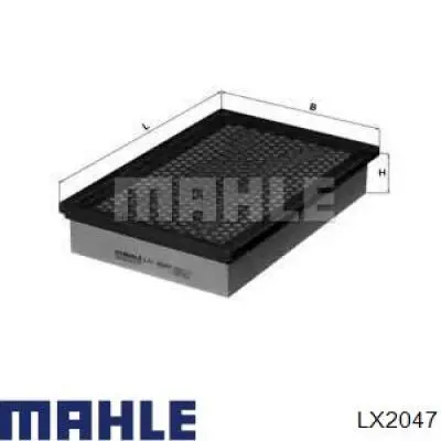 Воздушный фильтр LX2047 Mahle Original