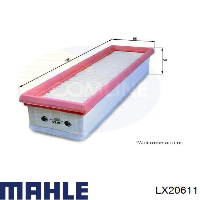 LX20611 Mahle Original воздушный фильтр