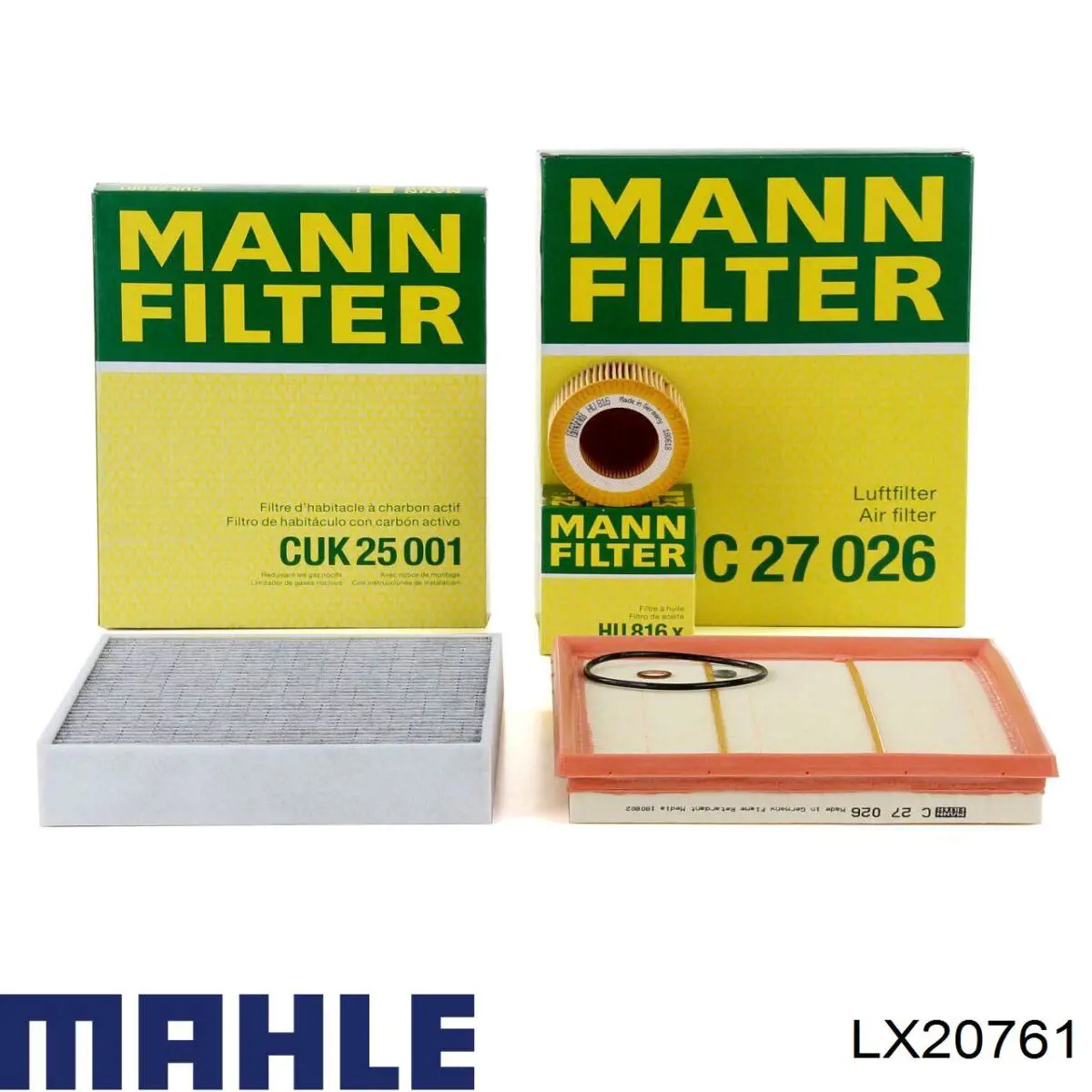 LX20761 Mahle Original воздушный фильтр