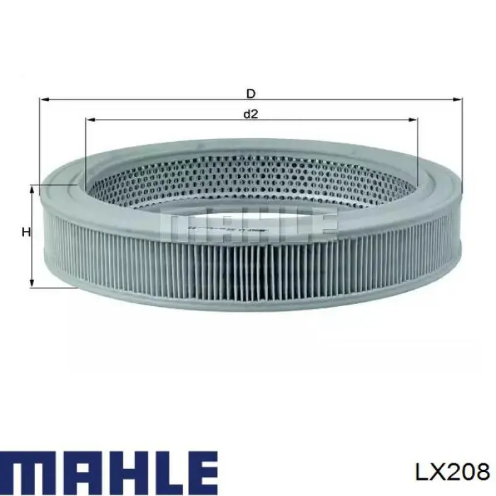 LX208 Mahle Original воздушный фильтр