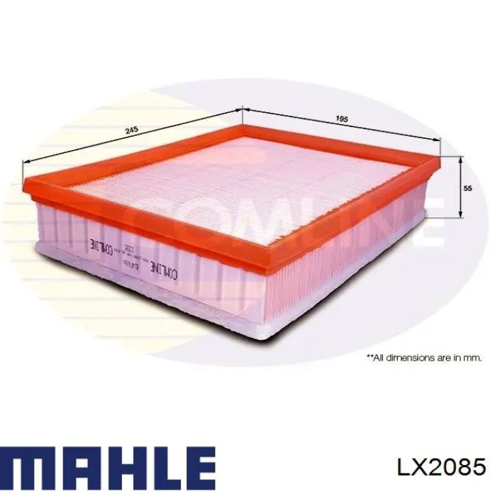Купить LX2085 Mahle Original Автомобильный фильтр воздуха