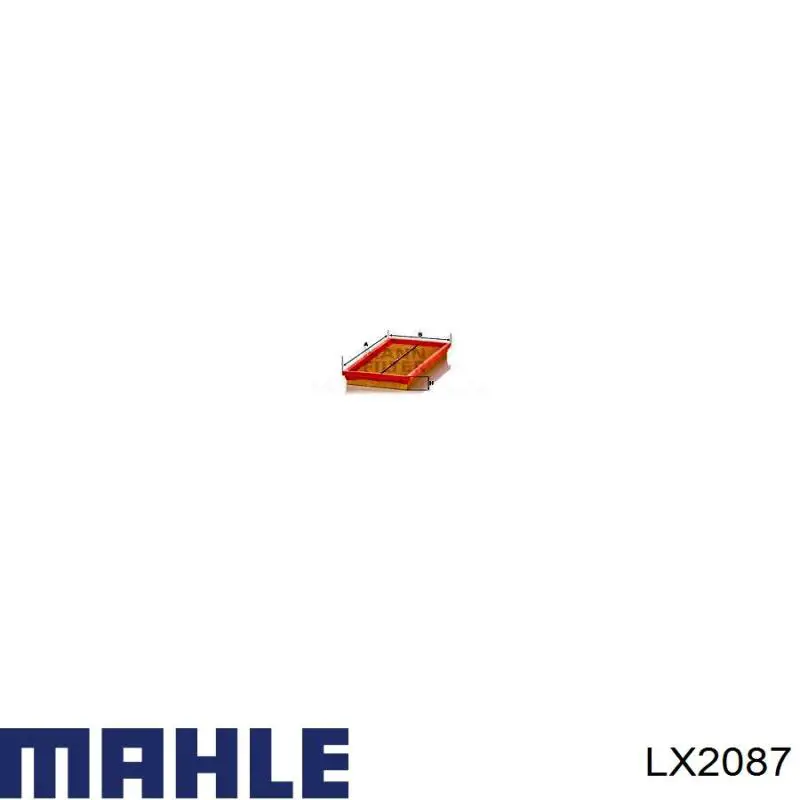 Элемент воздушного фильтра Mahle Original LX2087 цена, от 12.72 USD