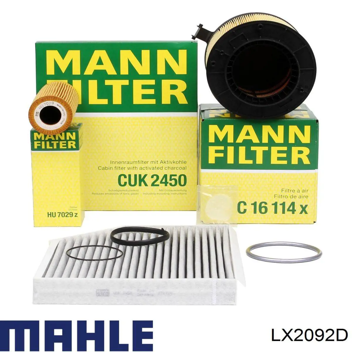 LX2092D Mahle Original Воздушный фильтр двигателя