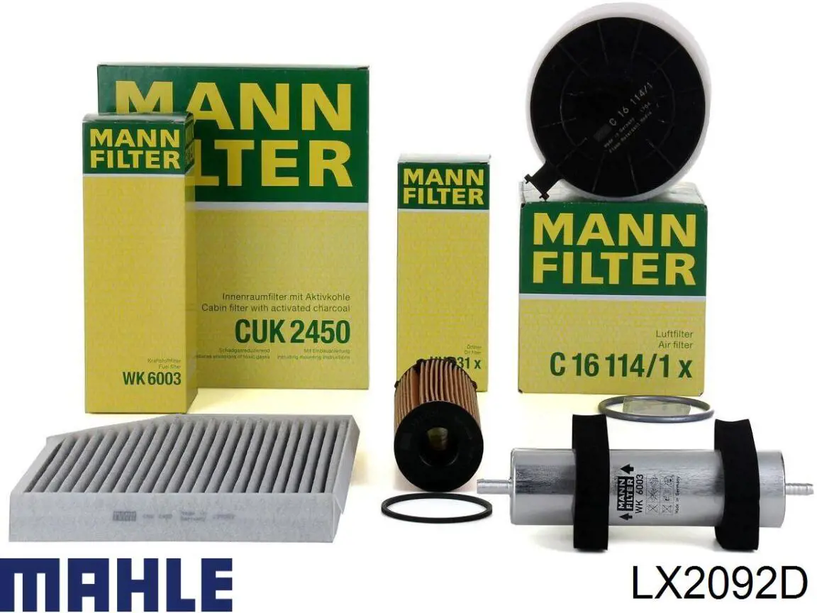 Купить LX2092D Mahle Original Автомобильный фильтр воздуха