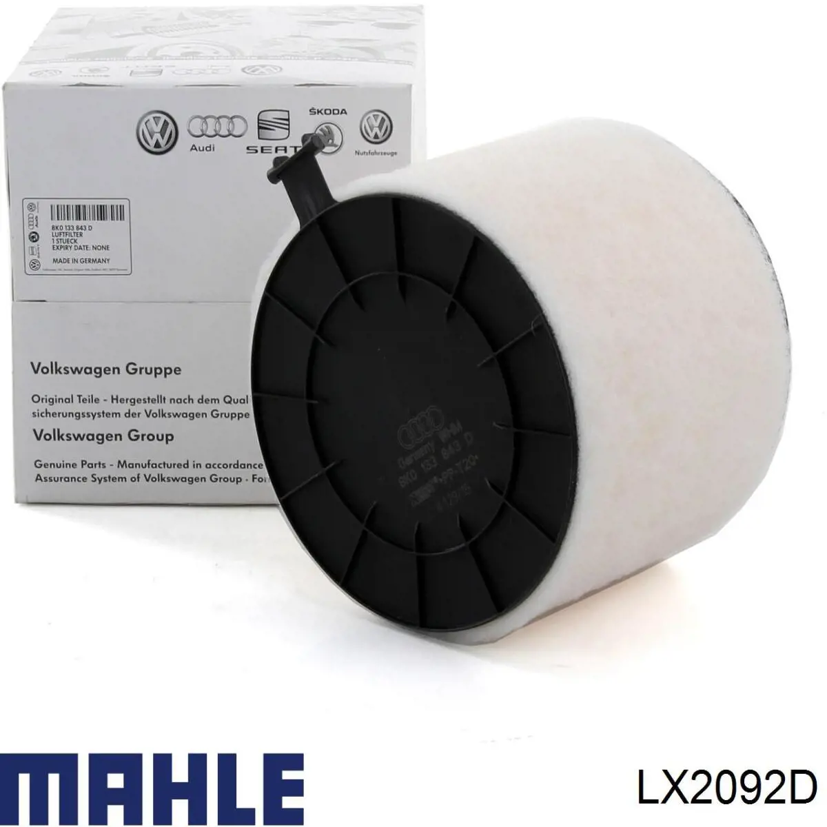 LX2092D Mahle Original воздушный фильтр