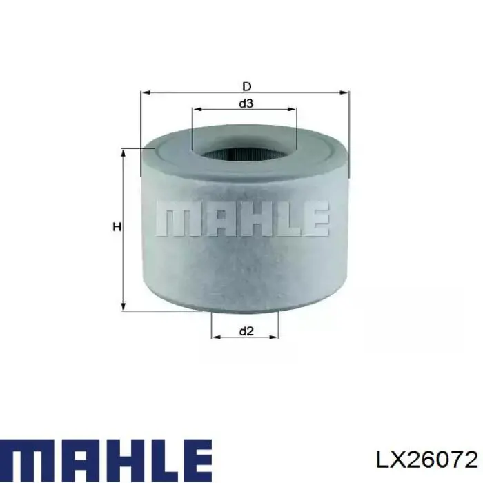 Воздушный фильтр LX26072 Mahle Original