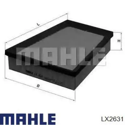 Воздушный фильтр LX2631 Mahle Original