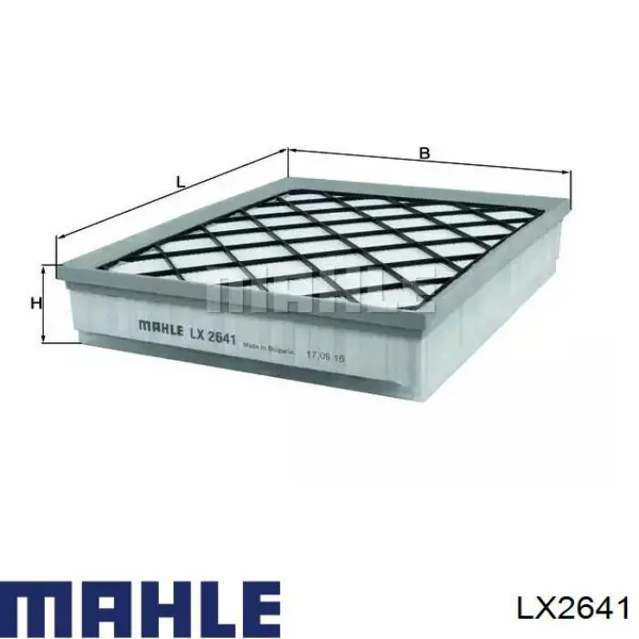 LX2641 Mahle Original воздушный фильтр