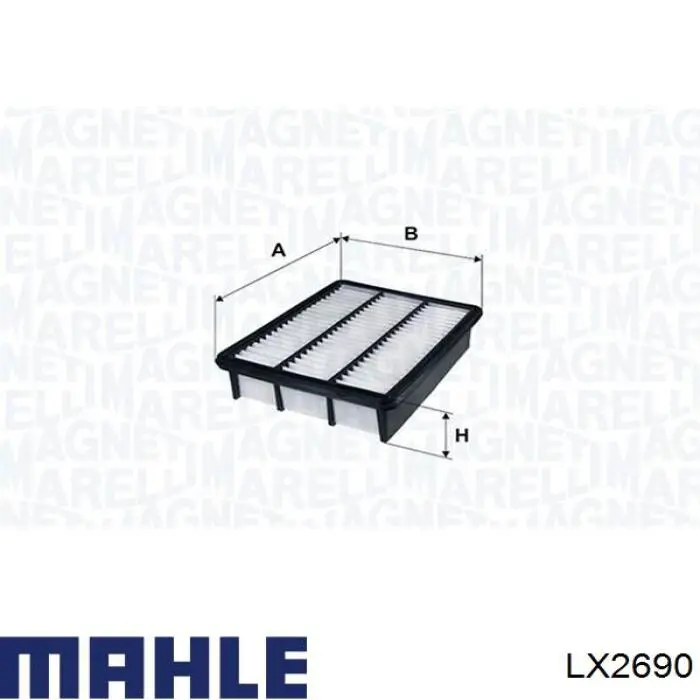 Воздушный фильтр LX2690 Mahle Original