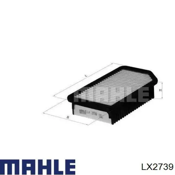 LX2739 Mahle Original воздушный фильтр