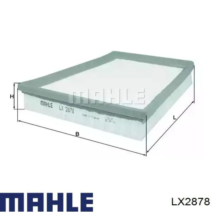 Воздушный фильтр LX2878 Mahle Original