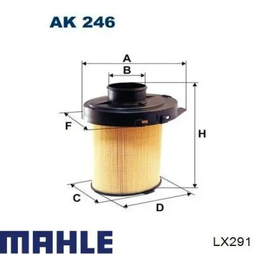 Купить LX291 Mahle Original Автомобильный фильтр воздуха