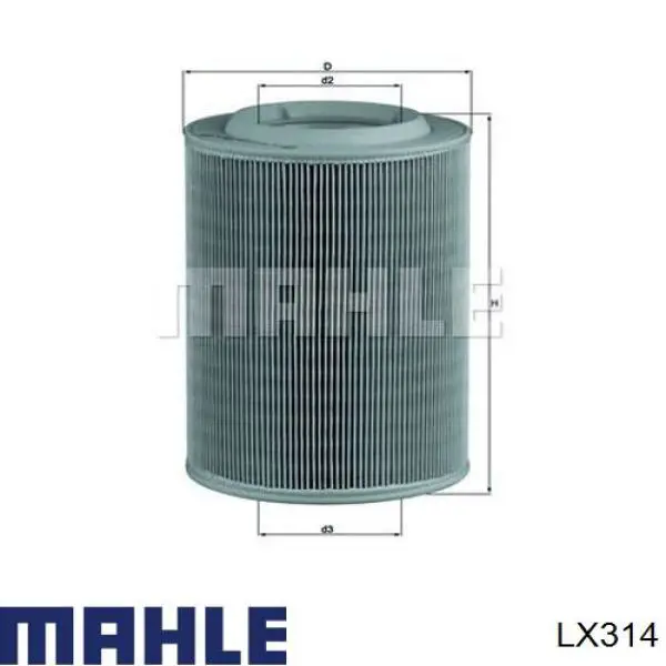LX314 Mahle Original воздушный фильтр