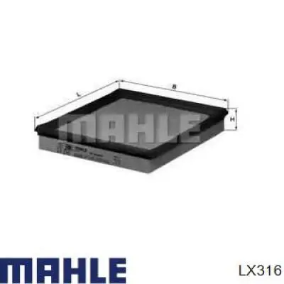 LX316 Mahle Original воздушный фильтр