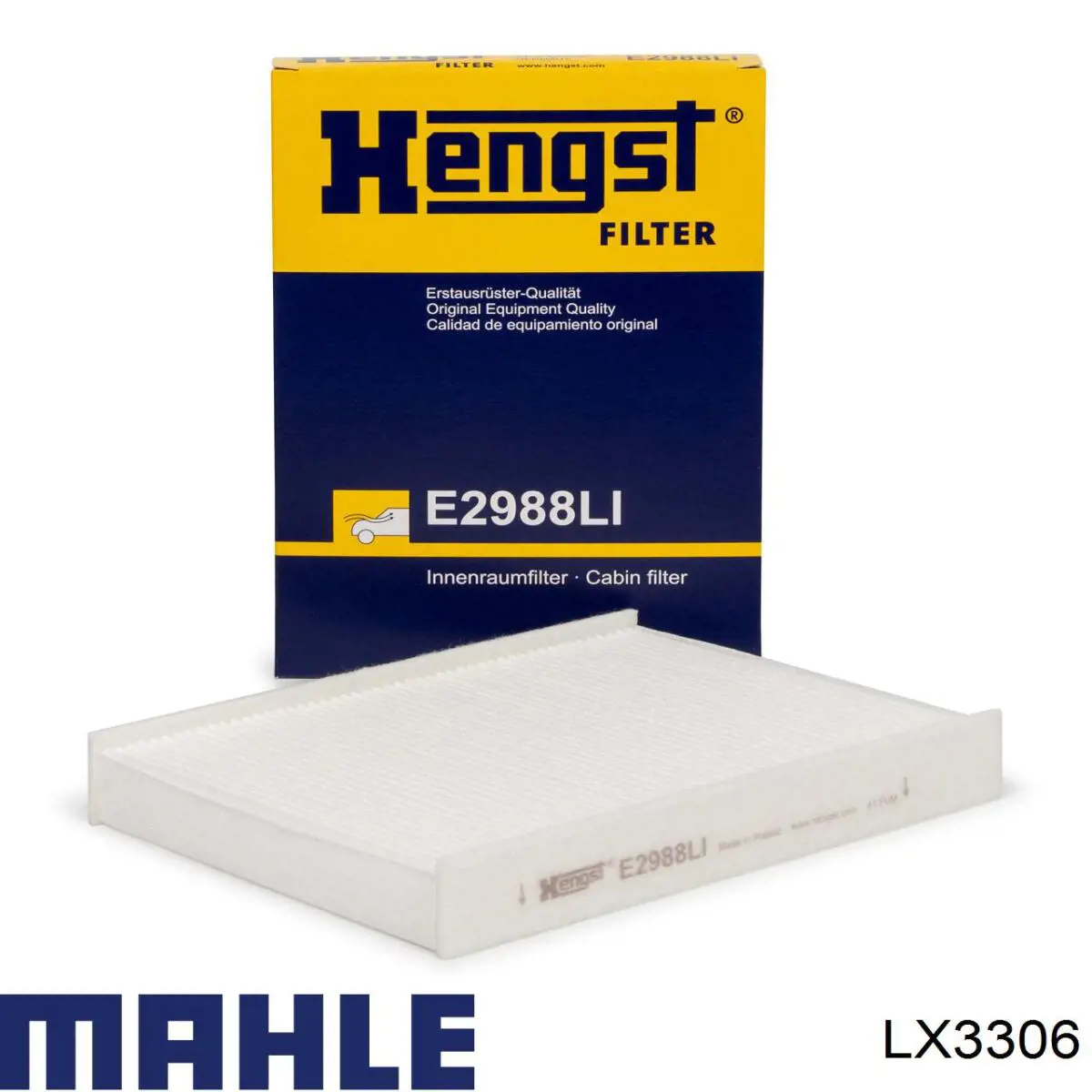 Воздушный фильтр LX3306 Mahle Original