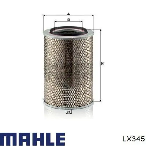LX345 Mahle Original воздушный фильтр