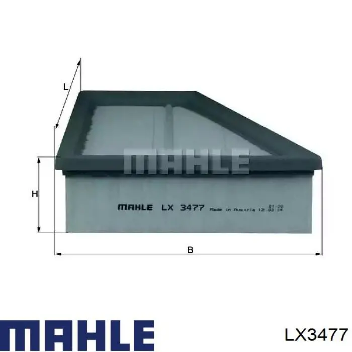 LX3477 Mahle Original воздушный фильтр