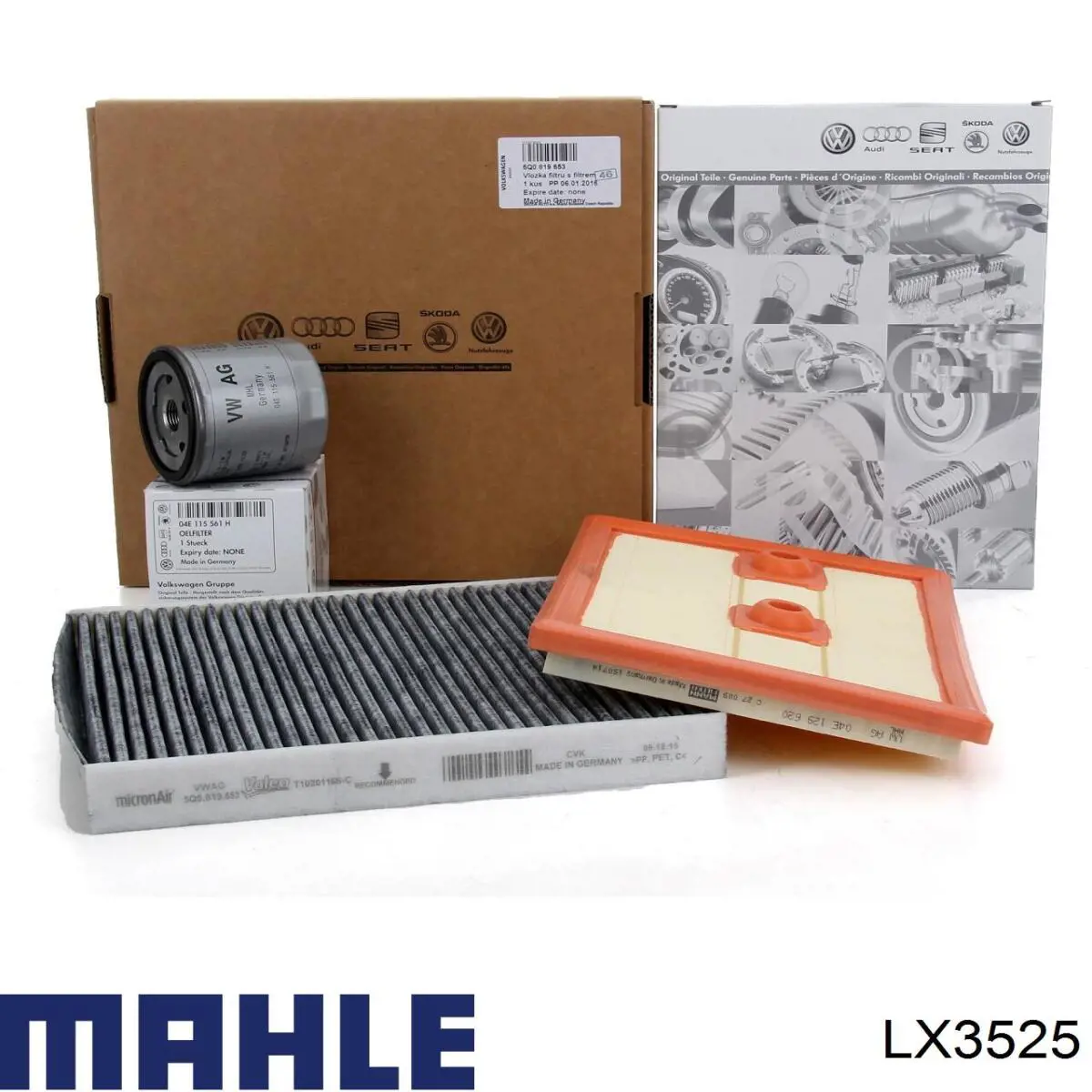 LX3525 Mahle Original Воздушный фильтр двигателя