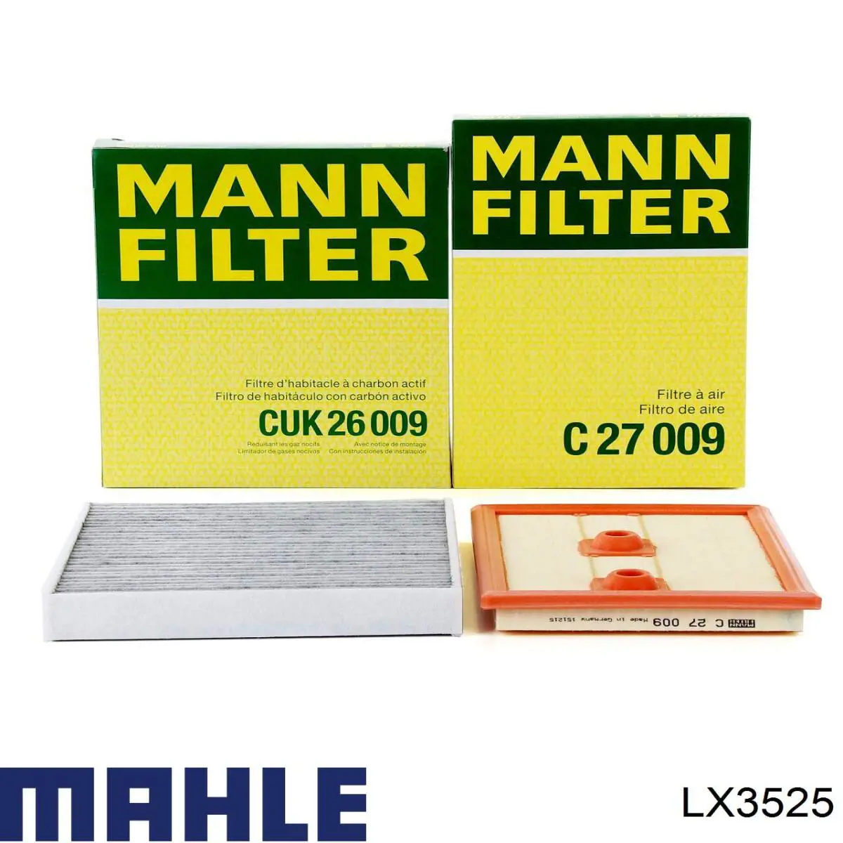 Купить LX3525 Mahle Original Автомобильный фильтр воздуха